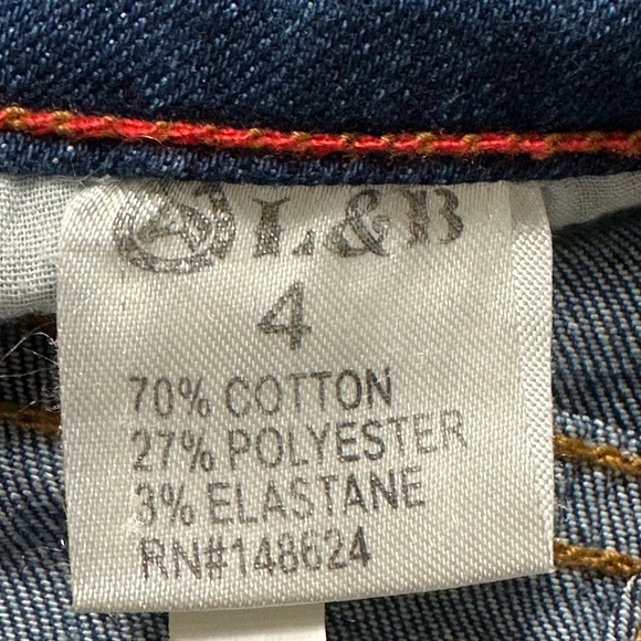 L & B COWSKULL BOYFRIEND BERMUDA SHORTS MID DARK RELAXED FIT BOYFRIEND SZ4 - Picture 8 of 11